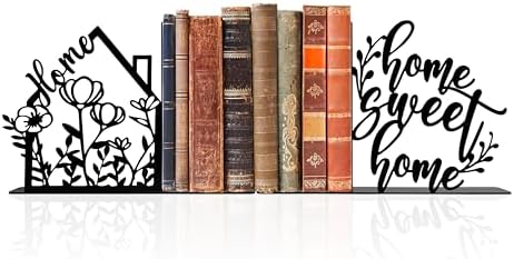 Modern Decorative Bookends for Shelves - Home Sweet Home Sign & Wall ...