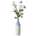 thumbnail image 1 of Modern Decorative Ceramic Table Vase Ripped Design Bottle Shape Flower Holder, 1 of 10