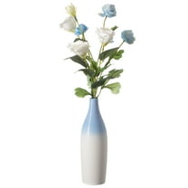 Modern Decorative Ceramic Table Vase Ripped Design Bottle Shape Flower Holder