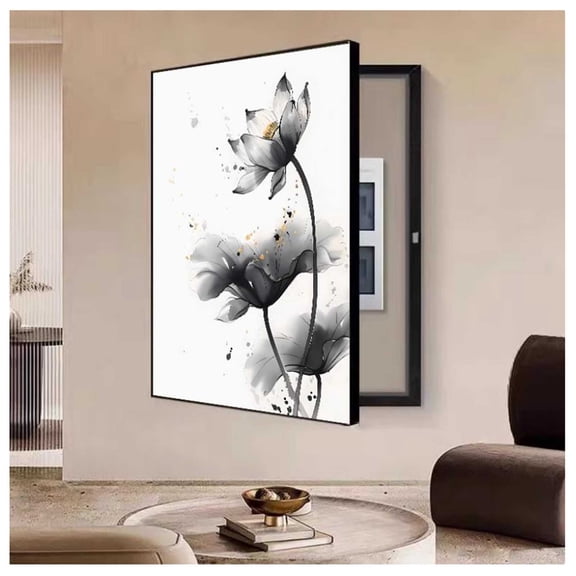 Modern Decorative Cover Box,Electrical Panel Cover Frame,Decorative Paintings Blocking Walls for DIY Hotel Wall Decoration