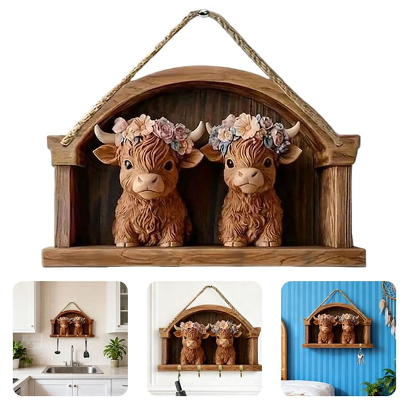 Modern Decorative Key Holder Wall Mounted, Multi-Hook Key Rack Organizer for Home Entryway Stylish Key Storage