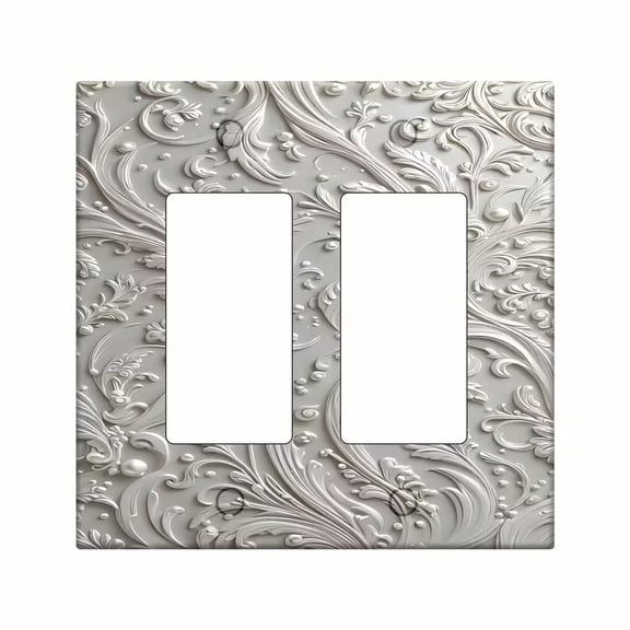 Modern Decorative Light Switch Plate - Stylish Rotating Screw-Mount Panel for Home Improvement