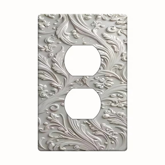 Modern Decorative Light Switch Plate - Stylish Rotating Screw-Mount Switch Panel for Bathroom, Bedroom, and Kitchen