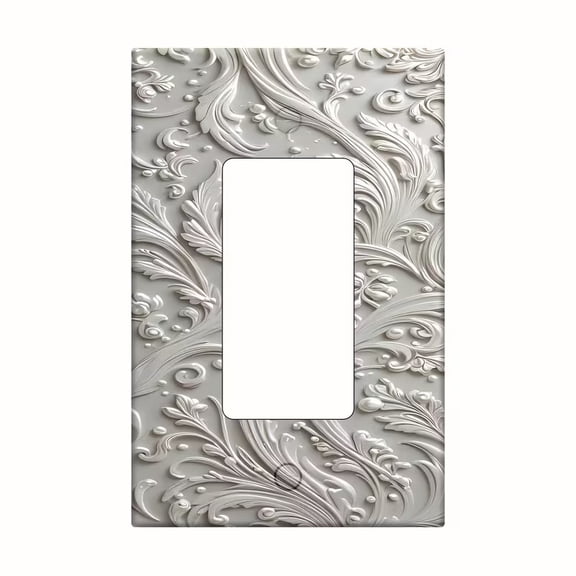 Modern Decorative Light Switch Plate - Stylish Rotating Screw-Mount Switch Panel for Bathroom, Bedroom, and Kitchen