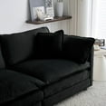 Modern Deep Cloud Sectional Sofa Chenille Fabric Lounge Sofa Chair