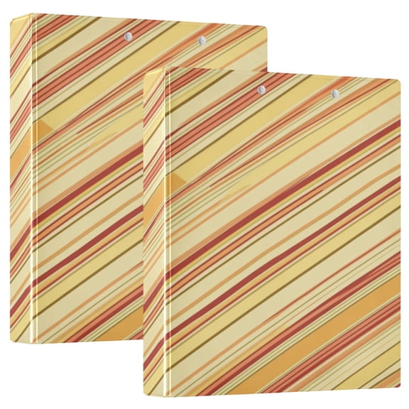 Modern Design 12.4x10.6in PVC Round Ring Binder, D-Ring 3-Hole, Metal Clip, 200 Sheets