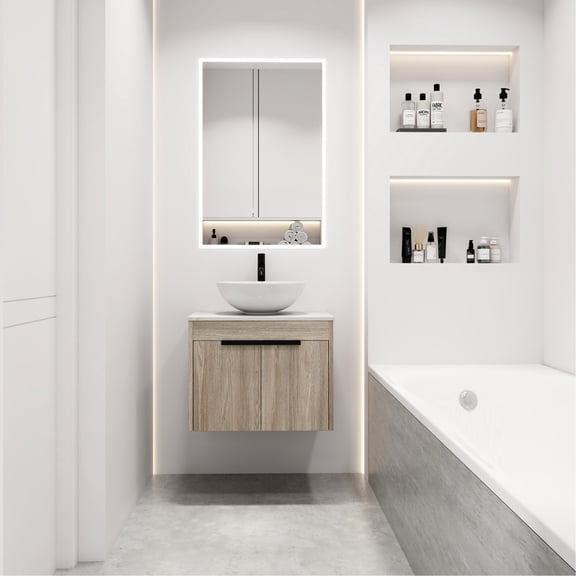 Modern Design Bathroom Vanity | Store Bathroom Items with Soft-close Feature | Comfortable and Noiseless Operation