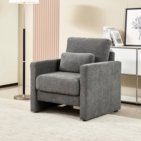 Modern Design Chenille Sofa / Perfect for TV Time in Living Room