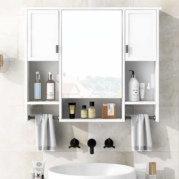 Modern Design, Concealed Storage | Mirror Cabinet for Privacy | Wall - Mounted Bathroom