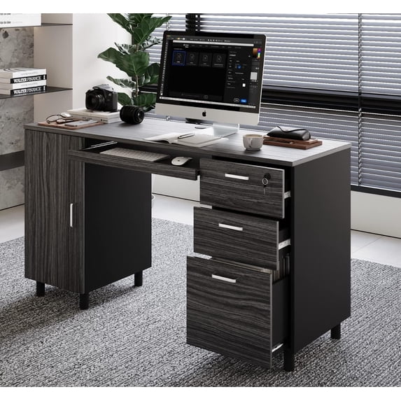 Designer Computer Des Modern Design by Crafts and Comfort Venice Computer Desk Great for Home ...