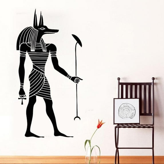 Modern Design Egyptian Figure Wall Sticker Home Decor Living Room DIY Removable Vinyl Wall Art Decal Bedroom Decoration 31x59cm