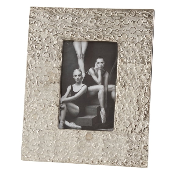 Modern Design Hammered Aluminum Picture Frame (Circle)