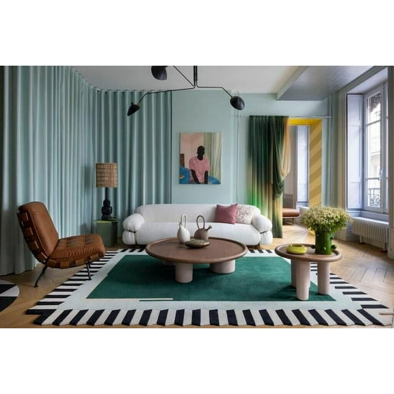 Modern Design Hand Tufted Rug Customized Carpet 8X10FT For Diwali Home Decore