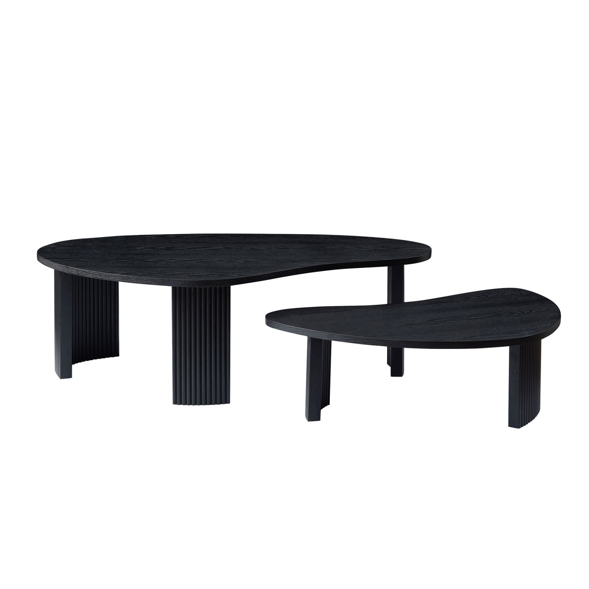 Modern Design Oval Handcraft Drum Coffee Table Length 47.24 inch Coffee ...