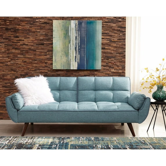 Modern Design Sofa Bed, Turquoise Blue