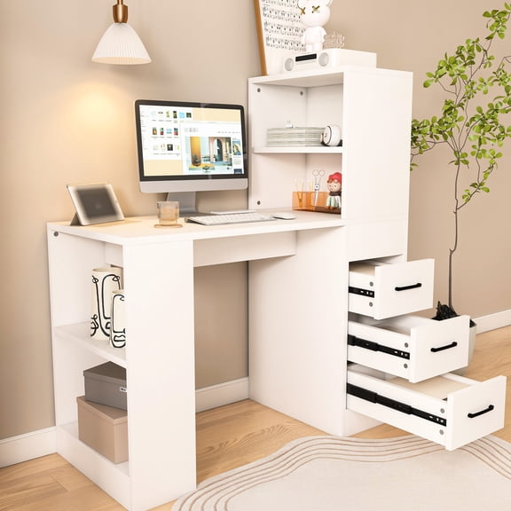 Modern Design Style - 4 Storage Layers - Home Office Space - Sophisticated Look