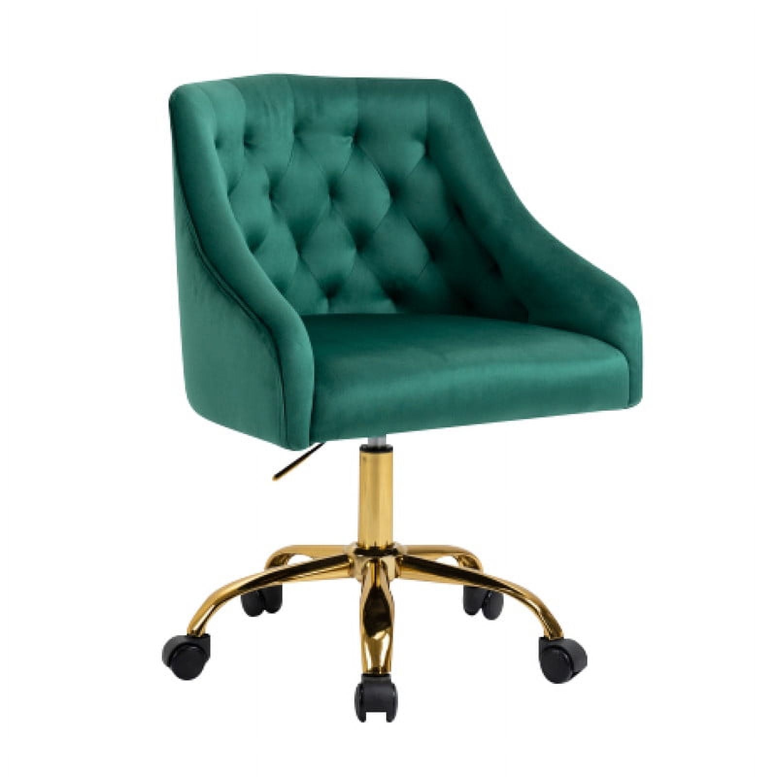 Modern Design office chair Green desk chair Velvet rolly chairs