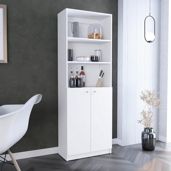 Modern Design with Dual Doors | Store Decorative Pieces in Office | Practical and Stylish Storage