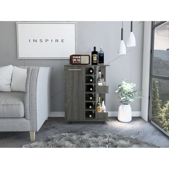 Modern Design with Lockable Casters - Great for Moving Items Room to Room