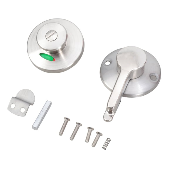 Modern DesignS Bathroom Door Lock with Simple Setup Easy to Install Bathroom Stall Lock for Public Facilities & Home Use