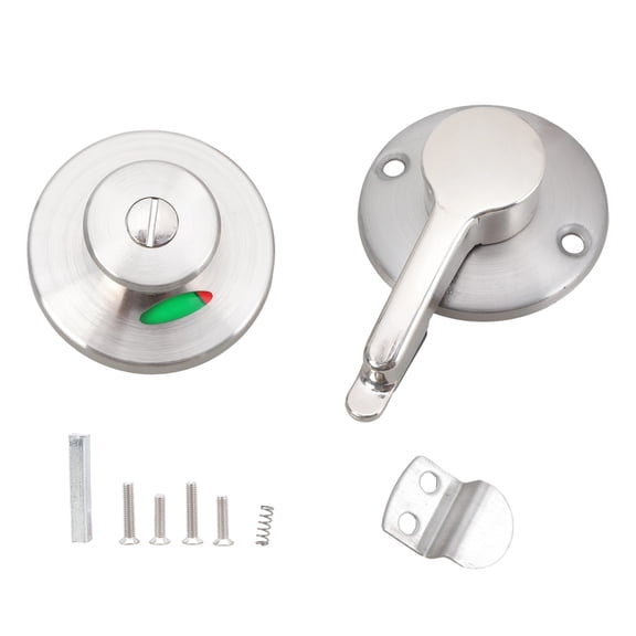 Modern DesignS Bathroom Door Lock with Simple Setup Easy to Install Bathroom Stall Lock for Public Facilities & Home Use