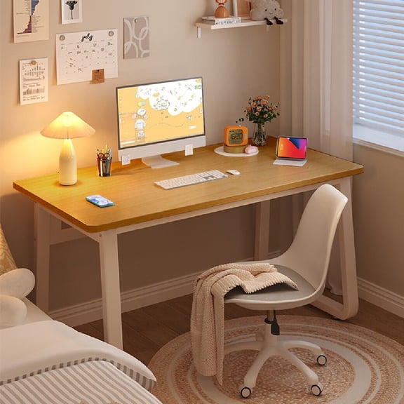 Modern Desk Computer Table Simple Style Office Writing Desk Industrial Office Table, Sturdy PC Laptop Table for Home Office