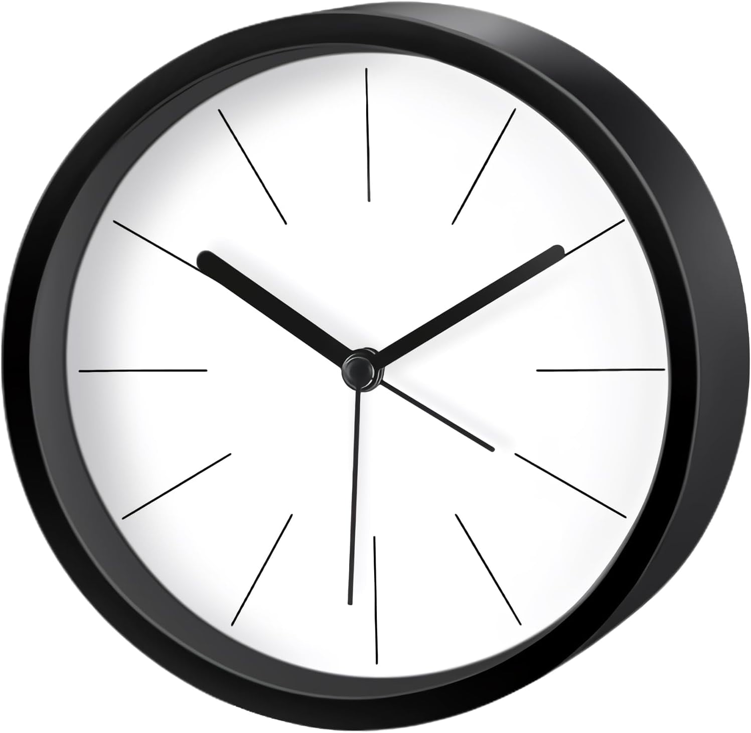 Modern Desktop Clock, Analog Clock Battery Operated with Silent No