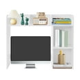 thumbnail image 1 of Modern Desktop Storage Organizer Home Office Desktop Bookshelf Holder Computer Rack Desk Organizer for Space Saving (white), 1 of 14