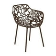 thumbnail image 1 of Modern Devon Aluminum Armchair - Brown, 1 of 7
