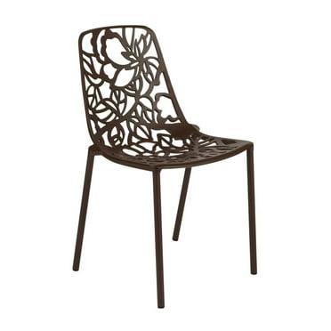 Modern Devon Aluminum Chair - Brown