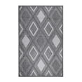 thumbnail image 1 of Modern Diamond Geometric Lattice Indoor/Outdoor Area Rug, Gray, 6' x 8' 10", 1 of 7