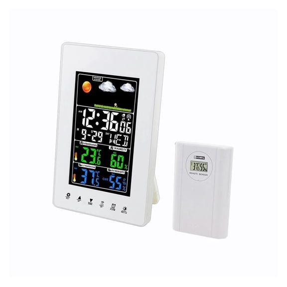 Modern Digital Thermometer & Humidity Monitor, Elegant Home Climate Gauge