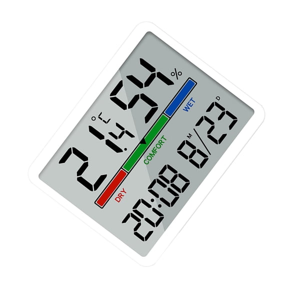 Modern Digital Wall Clock Powered Quiet Alarm Clock Digital Display for Living Room, Kitchen, Easy to Install