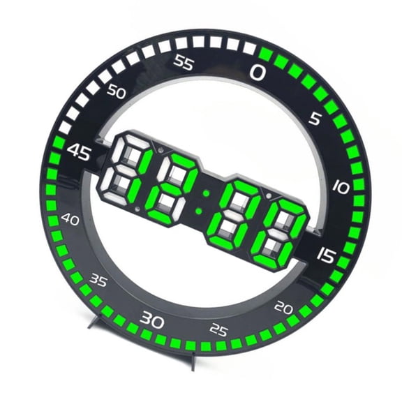 Modern Digital Wall Clock With Large Number and Second Counter LED Display For Easy Reading In Any Room