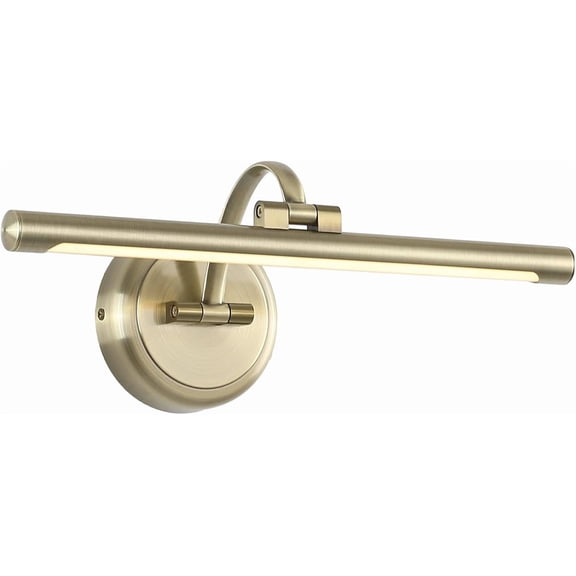 Modern Dimmable Picture Lights for Wall 15.75 Inch Hard-Wired LED Picture Frame Lights for Paintings Gallery Light with Adjustable Swing Arm Display Lights For Artwork, 7W, 2700K, Warm White - Brass