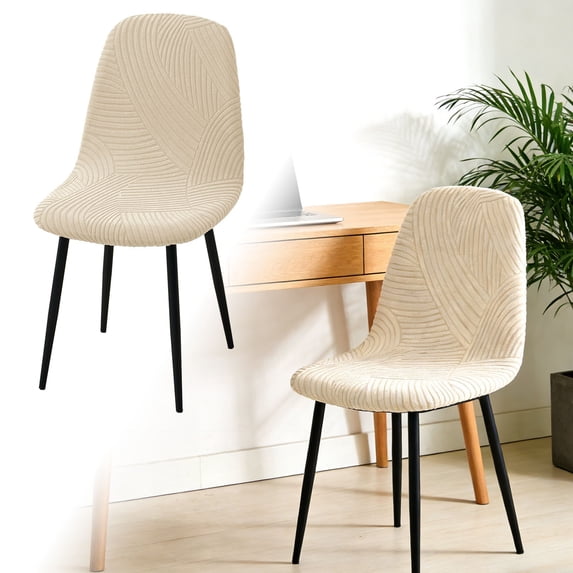 Modern Dining Chair Covers Printed Shell Chair Cover Lounge Armless Chair Cover Stretchable Slipcovers For Kitchen, Office, Dining Room And Living Room Home Decor