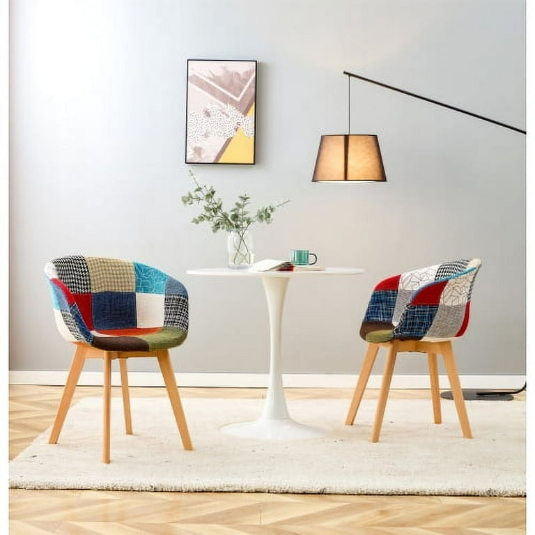 Patchwork velvet outlet chair