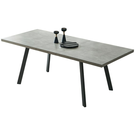 Modern Dining Table, Kitchen Table Set for 4-6 People Rectangular Wood Dining Table
