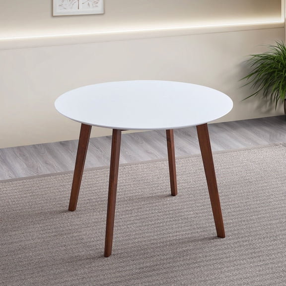 Modern Dining Table - Solid Wood Elements - Family Gathering - Sturdy Build