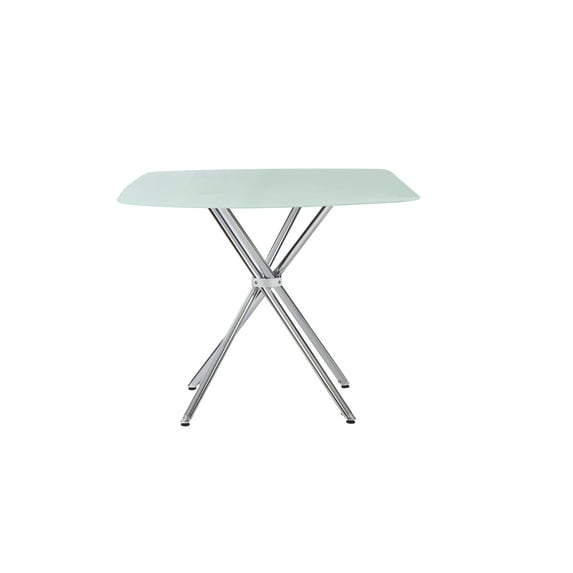 Modern Dining Tables, 36" Square Frosted Tempered Glass Table, Dining Tables,Glass Large Dining Tables, Furniture Dining Tables