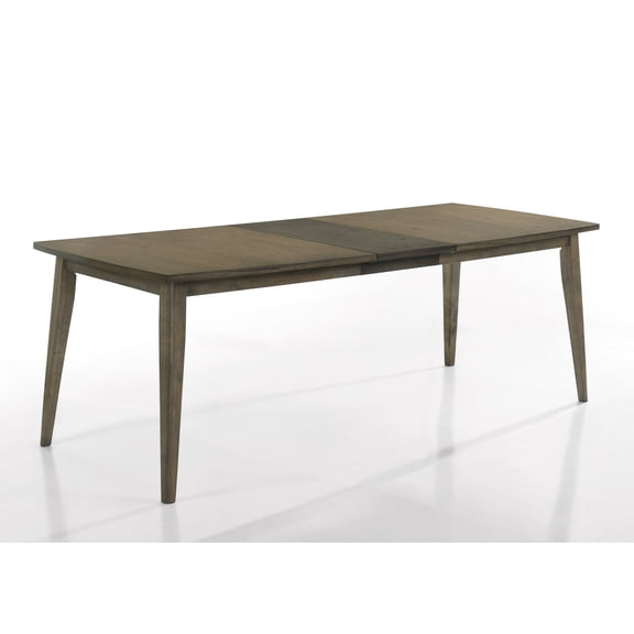 Modern Dining Tables, Bistro Vintage Walnut 88" Wide Contemporary Rectangle Dining Table with Extension Leaf, Brown Dining Tables,Solid Wood+Mdf Large Dining Tables, Furniture Dining Tables