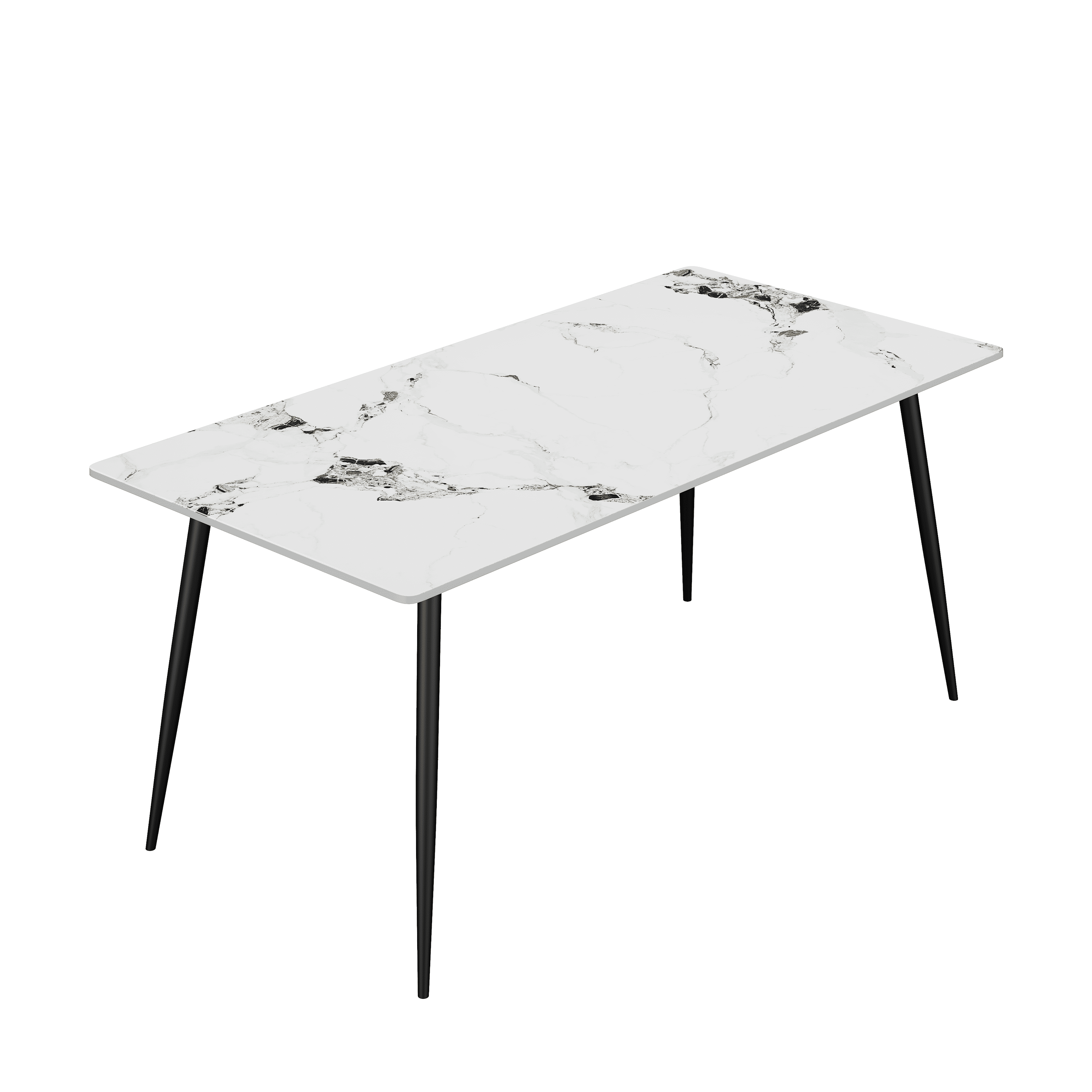 Modern Dining Tables Dining Table with Sintered Stone Tabletop and ...