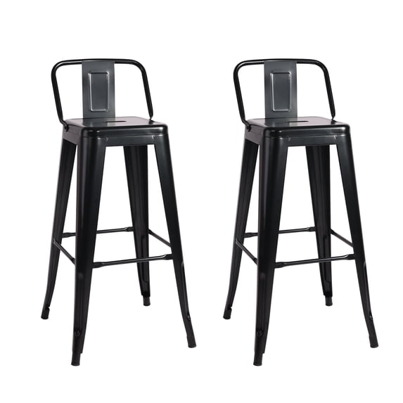 Modern Dining chairs, Black Dining Room Chairs, Industrial Bar Stools for Kitchen Dining Room.