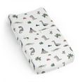 thumbnail image 1 of Sweet Jojo Designs Modern Dinosaurs Multicolor Changing Pad Cover Sheet, 1 of 6