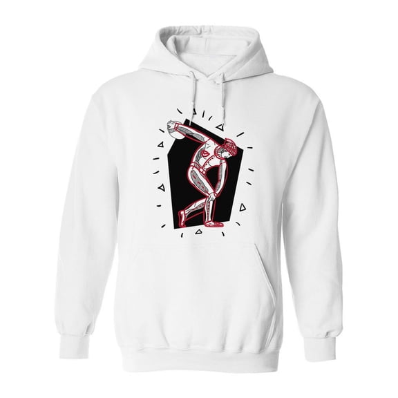Modern Discobolus Of Myron  Hoodie Men -Image by Shutterstock, Male Small