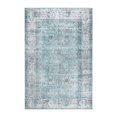 thumbnail image 1 of Modern Distressed Geometric Power-loomed Indoor Area Rug, Blue, 5' x 7.6', 1 of 6