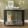 thumbnail image 1 of Modern Dog Crate End Table with Double-Doors 31.5" Dog Crate for Small and Medium Dogs, Wooden Cage Indoor Kennel Furniture, 1 of 6