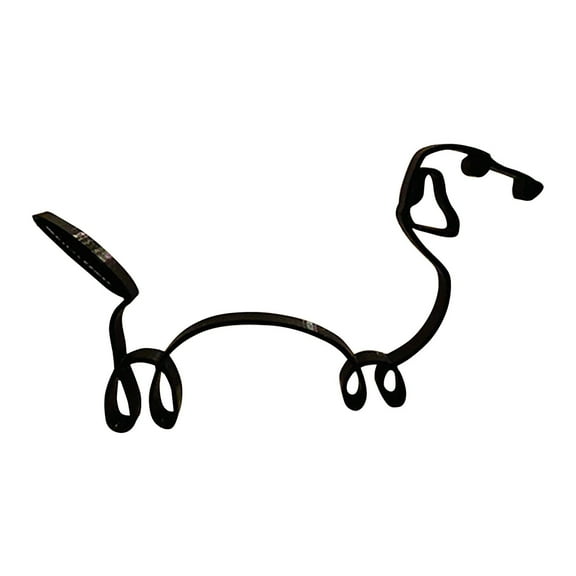 Modern Dog Wall Art - Minimalist Metal Wire Sculpture - Contemporary Abstract Line Drawing Decor for Living Room, Bedroom & Office Spaces