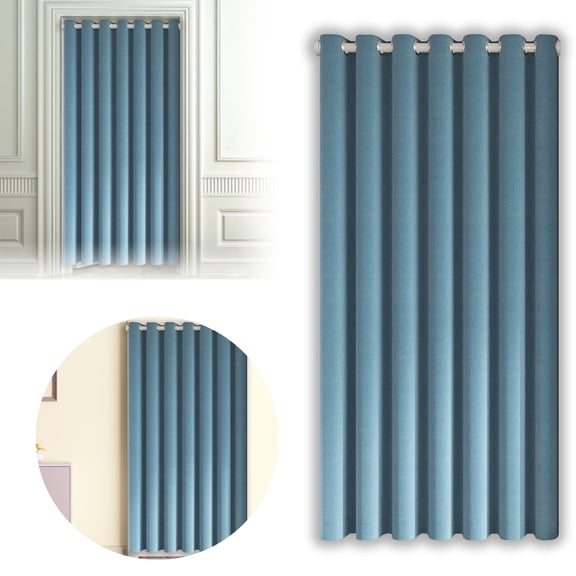 Modern Door Curtain Insulated Privacy for Bedroom Living Room Easy Install Top Design Decorative Drapery Without Rod