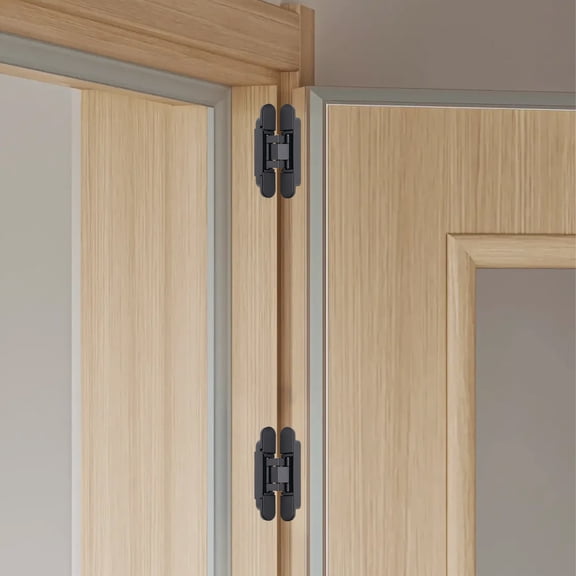 Modern Door Mount Hinges, 88.18lbs Max Load, Fits Doors >1.38in Thick & 33.46in Wide, Ideal for Smoke, Noise & Fire Doors